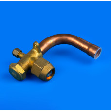 Угловой сервисный кран 3/4" для кондиционера