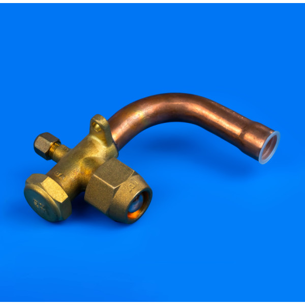 Угловой сервисный кран 3/4" для кондиционера