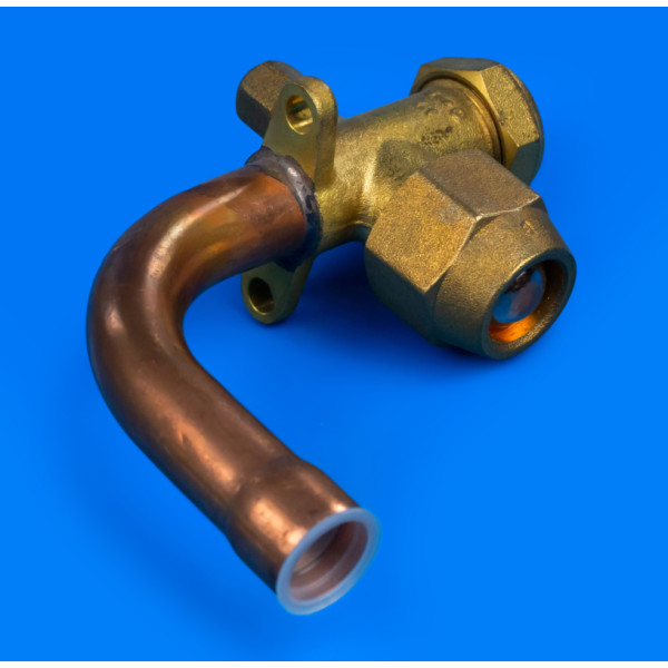 Угловой сервисный кран 3/4" для кондиционера