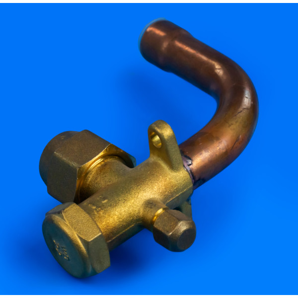 Угловой сервисный кран 3/4" для кондиционера