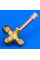 Прямой сервисный кран 3/8" для кондиционера