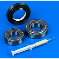Комплект подшипников SKF и сальник LG (205 + 206 + 37-66-9,5/12 + Смазка)