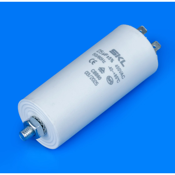 Конденсатор для стиральной машины 25 Mf 450V SKL