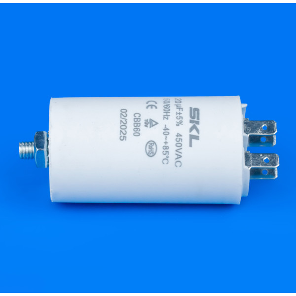 Конденсатор для стиральной машины 20 Mf 450V SKL