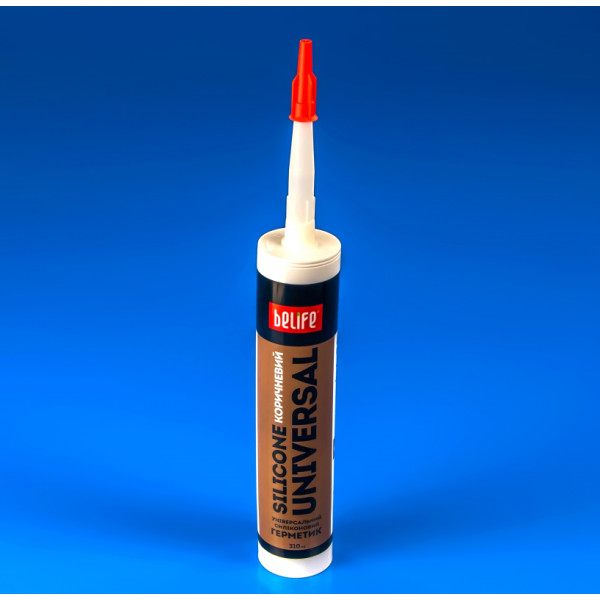Коричневый силиконовый герметик belife 310ml