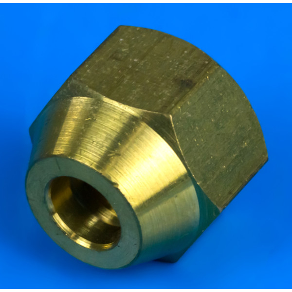 Муфта латунная 1/4" для трубки 1/4" (6,35мм) для кондиционера