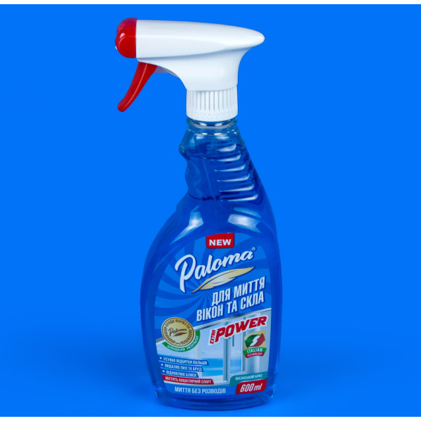Paloma Glass & Mirror Cleaner with Ammonia 600ml