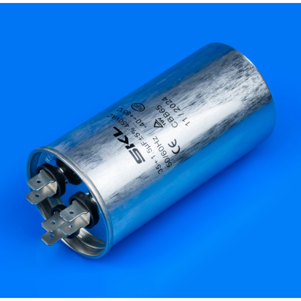 Двойной конденсатор 35µF+1.5µF 450V для кондиционера