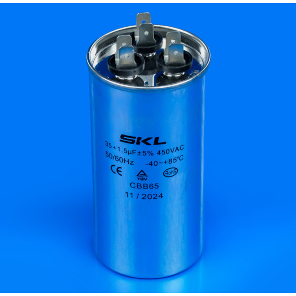 Двойной конденсатор 35µF+1.5µF 450V для кондиционера