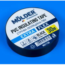 Профессиональная огнестойкая изолента Molder 0,13х19мм 30м черная