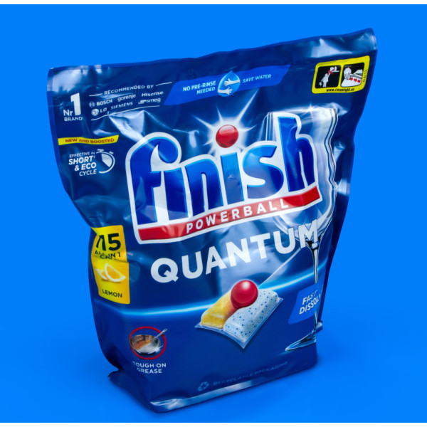 Капсулы для посудомойки Finish Quantum Lemon, 115 шт